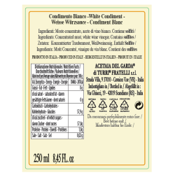 CONDIMENTO BALSAMICO BIANCO (1x0,25L) ACETAIA DEL GARDA