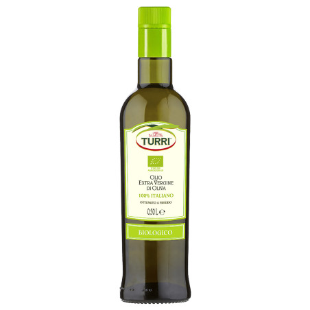 Organic Extra Virgin Olive Oil Turri 100% italian (6x0.50L Bottles)