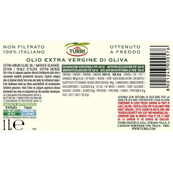FRESCOLIVA UNFILTERED EXTRA VIRGIN OLIVE OIL  100% ITALIAN (6x1L Bottles)
