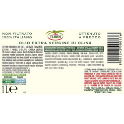 FRESCOLIVA NON FILTRATO OLIO EXTRA VERGINE DI OLIVA 100% ITALIANO (6 bottiglie x1L)