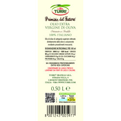 Olio extra vergine di oliva Turri 100% italiano (1 lattina da 0,50 L)
