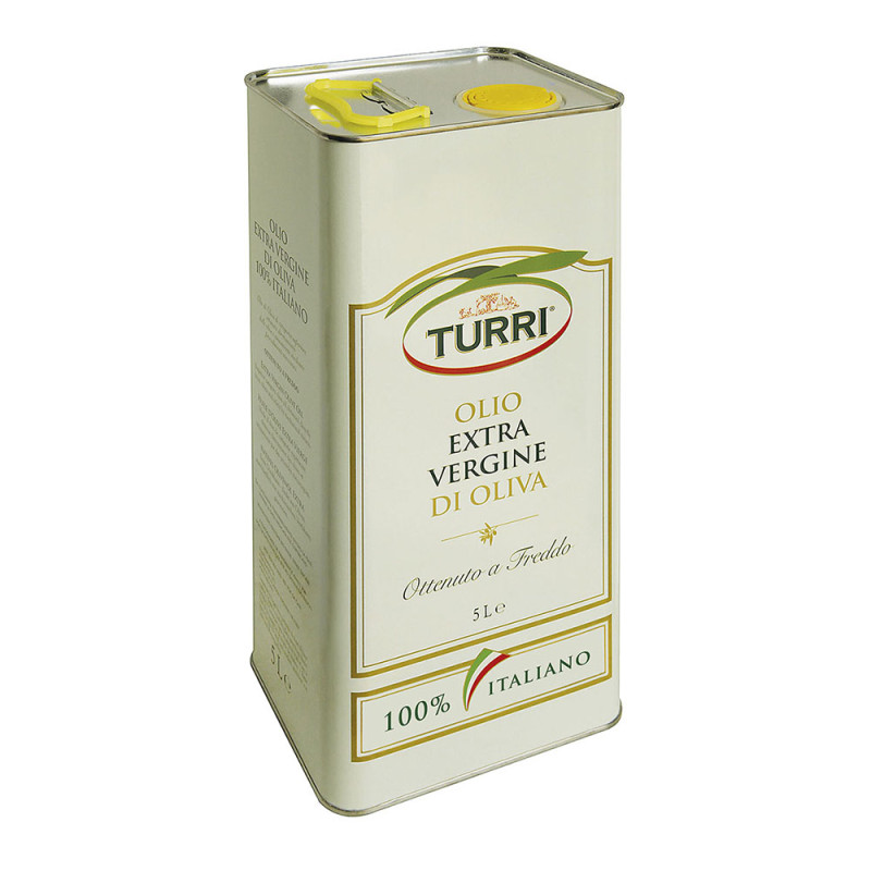 FRESCOLIVA NON FILTRATO OLIO EXTRA VERGINE DI OLIVA TURRI 100% ITALIANO LATTINA DA 5 LITRI