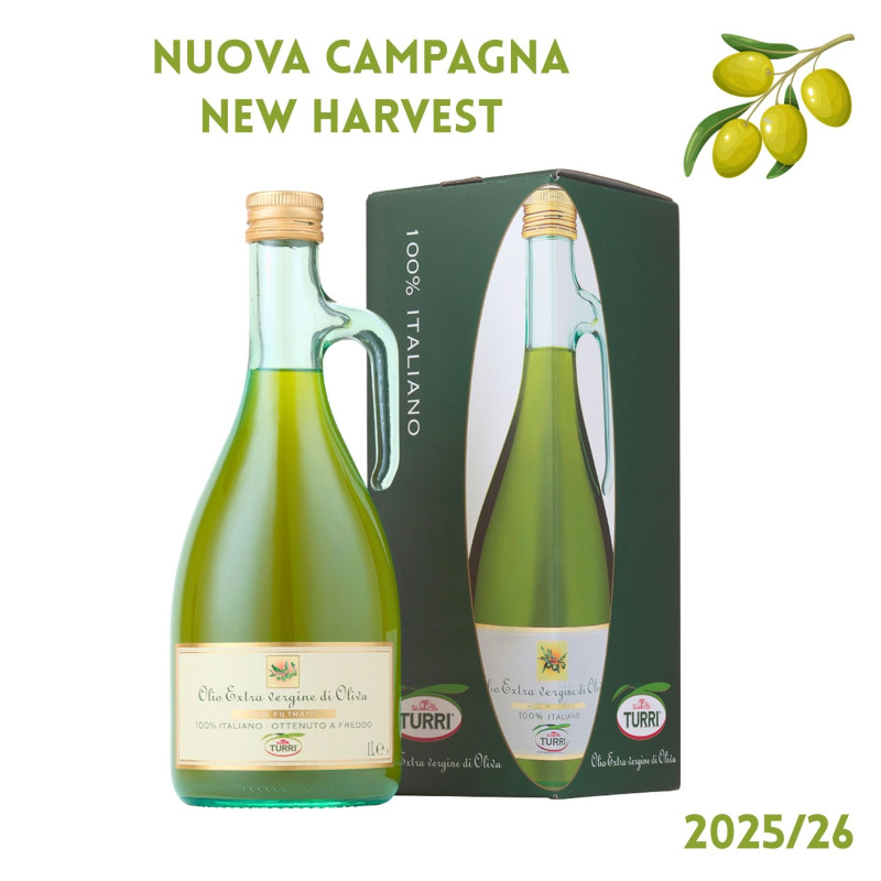 FRESCOLIVA NON FILTRATO OLIO EXTRA VERGINE DI OLIVA 100% ITALIANO (6 bottiglie x1L) NUOVO RACCOLTO 2025-2026