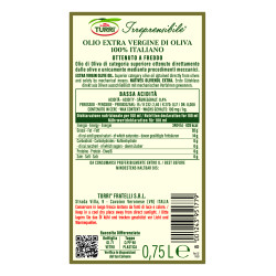 IRREPRENSIBILE-LOW ACIDITY EXTRA VIRGIN OLIVE OIL 100% ITALIAN (6X 0,75L BOTTLES)
