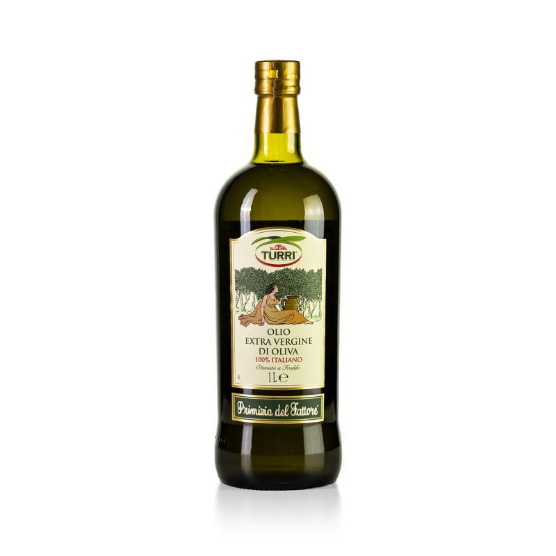 olio extra vergine di oliva Primizia del fattore Turri 100% italiano (6 bottiglie x 1L)